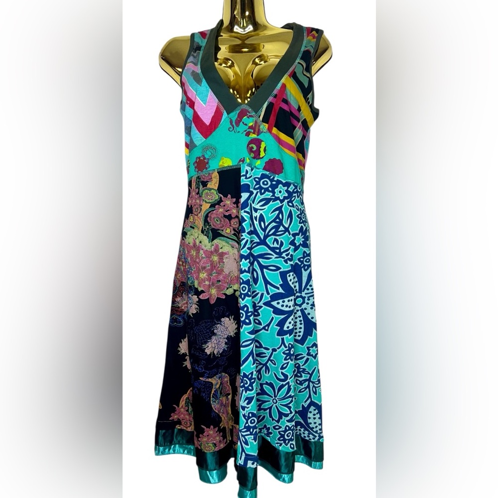 Desigual Multicolor Floral & Geometric Maxi Dress